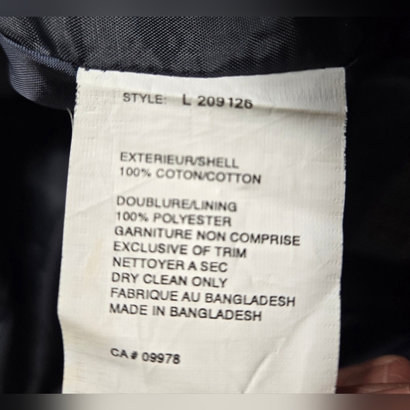 Tweed Cotton Lined Corpcore Preppy Spring Academia Trench Coat Jacket Size M - Picture 10 of 10